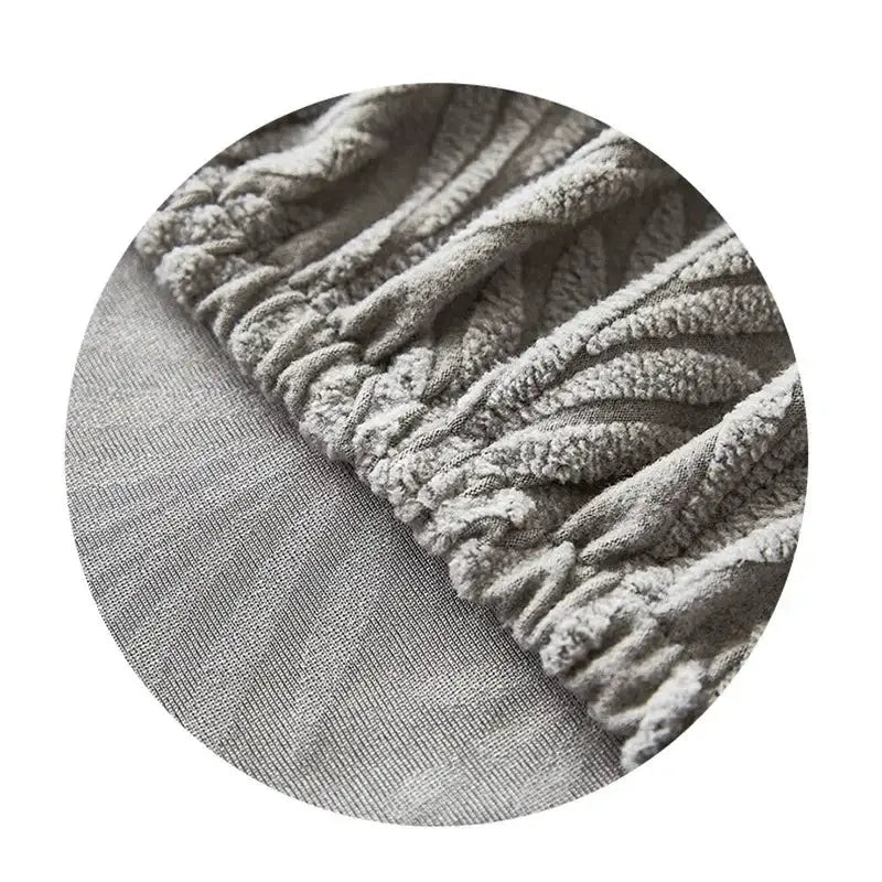 1pc jacquard bed headboard cover, grey elastic slipcover for backrest