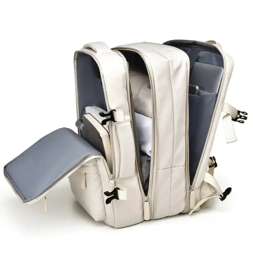 GlobeCarry Airplane Cabin Backpack 40x30x20 Durable Oxford Fabric Padded Laptop Compartment Meets Airline Cabin Size