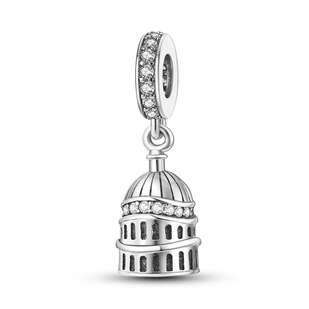 Travel Charm 925 Silver Plane Pendant Eiffel Tower Bead Charm For Bracelet Women Fashion Jewelry