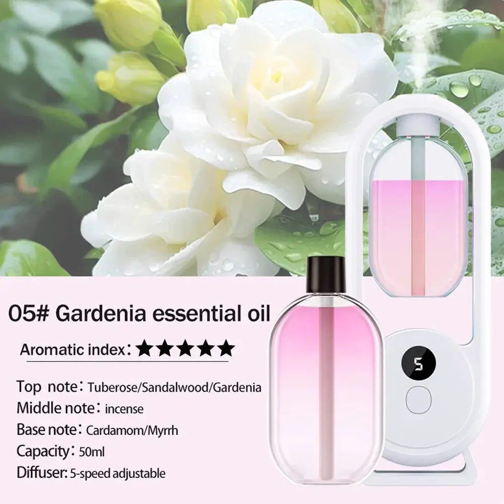 Rechargeable Portable Aroma Diffuser For Essential Oils Aromatherapy With Timed Spray Modes Odor Elimination
