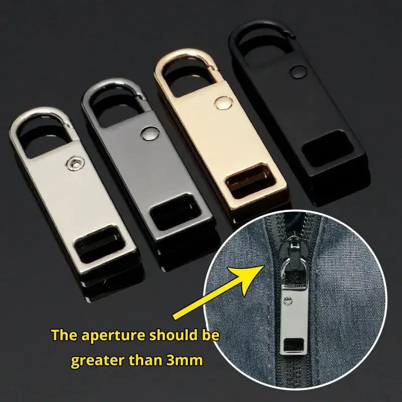EverEase Multicolor Detachable Zipper Pulls Set Replacement Zipper For Jeans And Backpacks Quick No Sew Repair