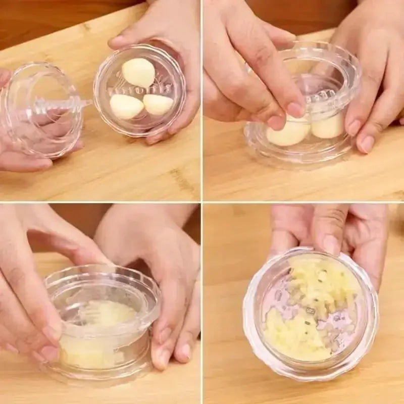 Multifunctional Garlic Crusher and Manual Garlic Press Chopper Kitchen Gadget for Easy Mince and Chop