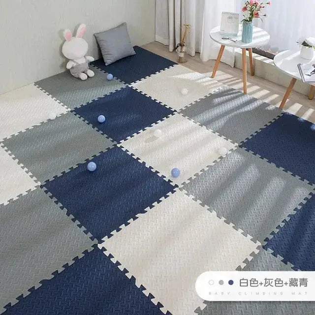 16 Piece Foam Baby Play Mat Interlocking Puzzle Tiles For Kids 30x30x1 Cm Soft Floor Carpet Set