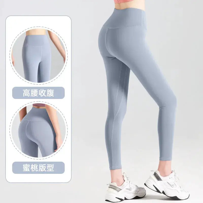 Ribbed High Waisted Yoga Pants For Women Seamless Leggings With Tummy Control For Running And Training