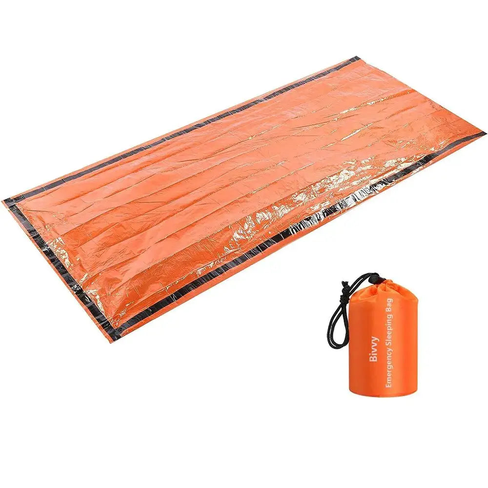 Emergency Sleeping Bag Ultra Waterproof Mylar Thermal Blanket Lightweight Survival Gear For Camping And Hiking