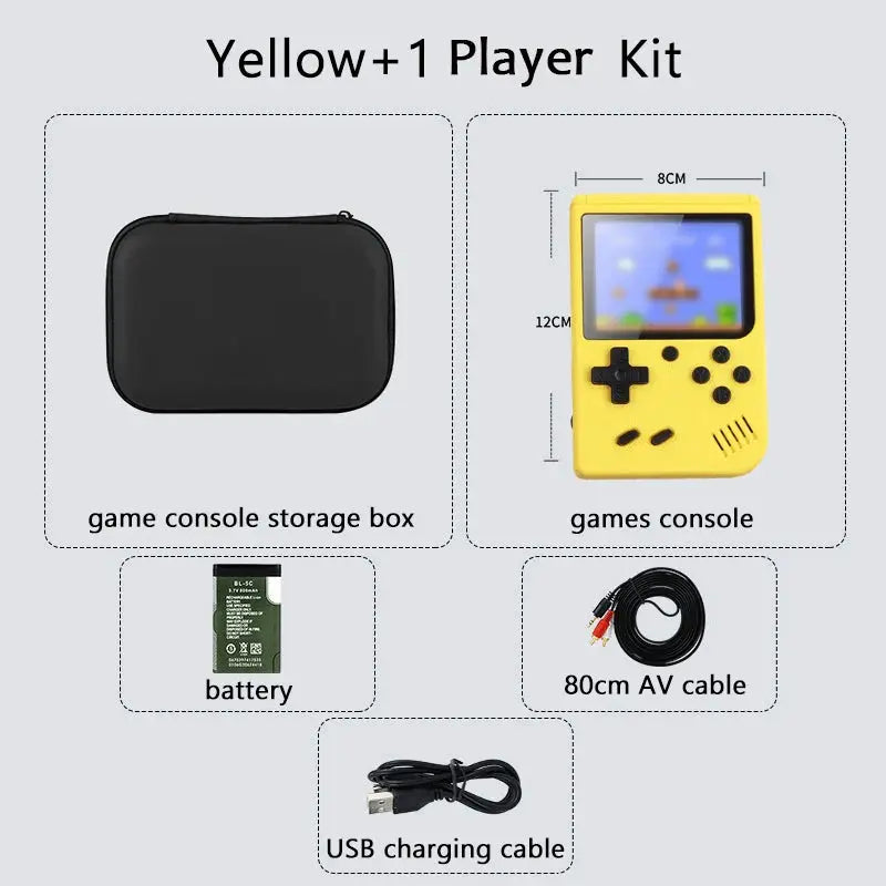 Handheld Game Console With 500 Plus Classic Games, Game Boy Emulator, TV Output, Rechargeable Battery For Kids