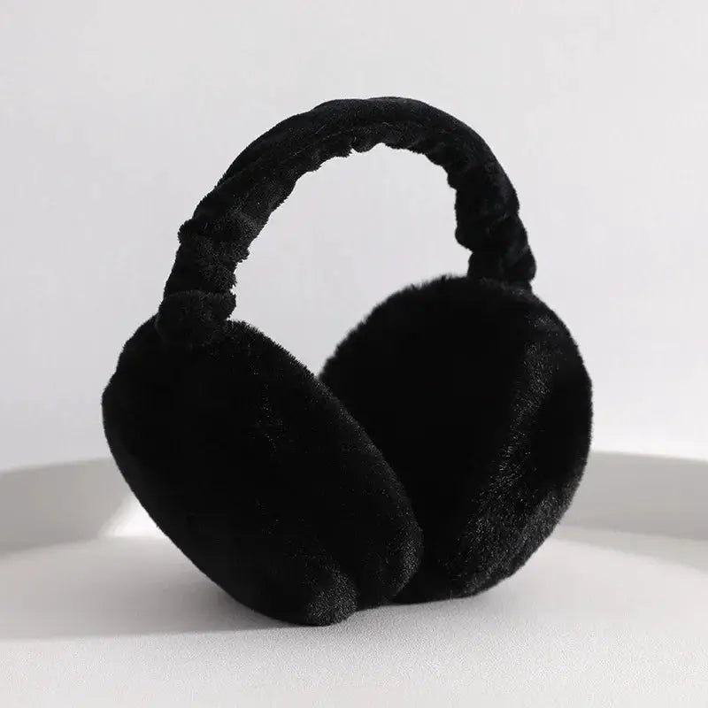Soft Plush Earmuffs For Men And Women Unisex Outdoor Winter Warmth Cold Protection Solid Color Fashion