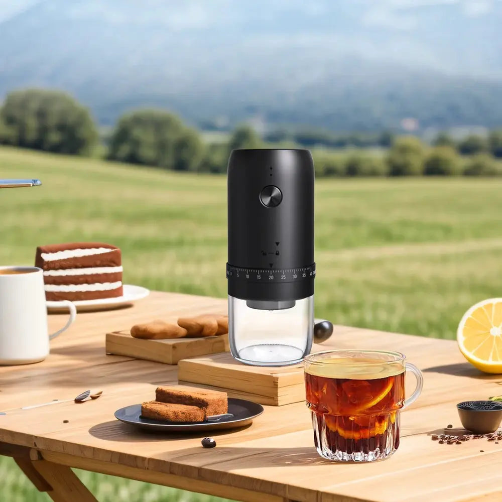 New Portable USB Electric Coffee Bean Grinder With 40 Grinding Settings Adjustable Mini Rechargeable Coffee Grinder
