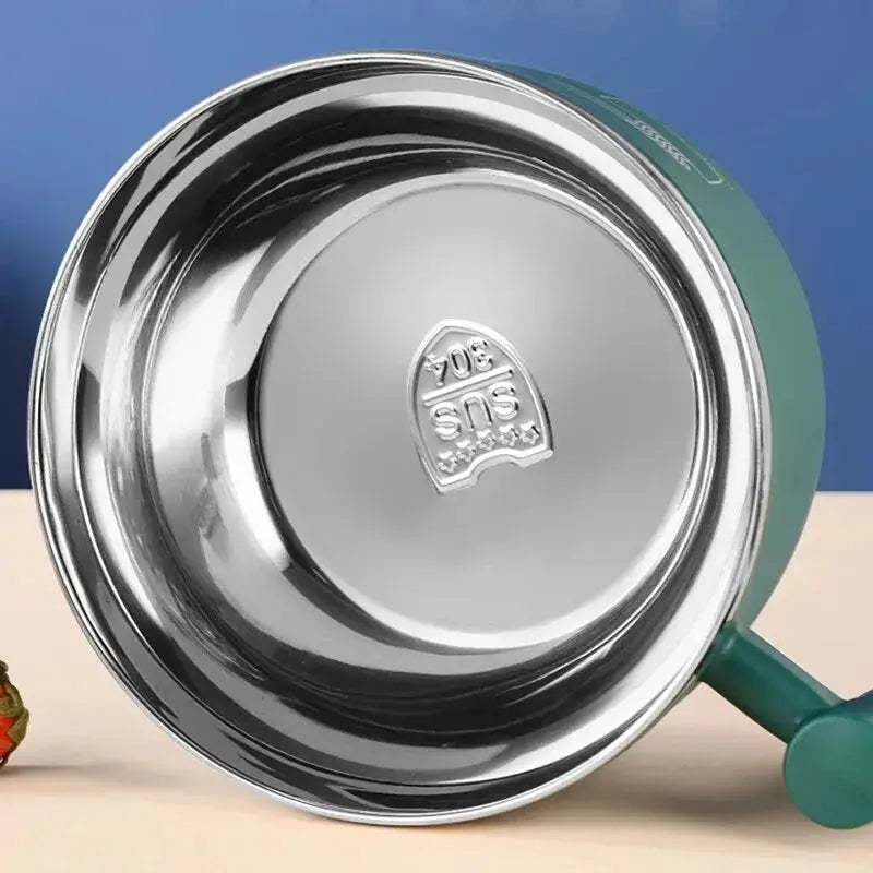 Stainless Steel Noodle Bowl With Lid Sealed Portable Drain Bowl
