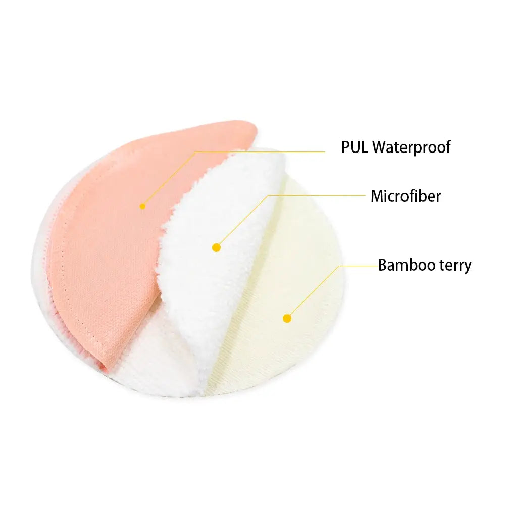 Two Pack Organic Bamboo Viscose Nursing Pads Washable Reusable Breastfeeding Pads For Breastfeeding Mothers