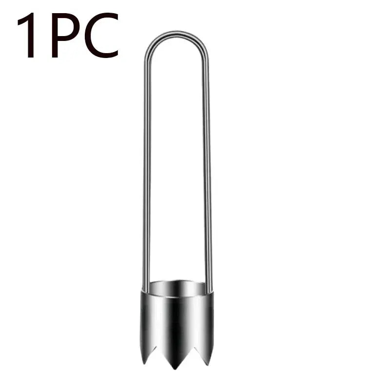 Stainless Steel Corer Portable Core Remover For Fruits And Vegetables Kitchen Tool For Pitting Chili Peppers Melons
