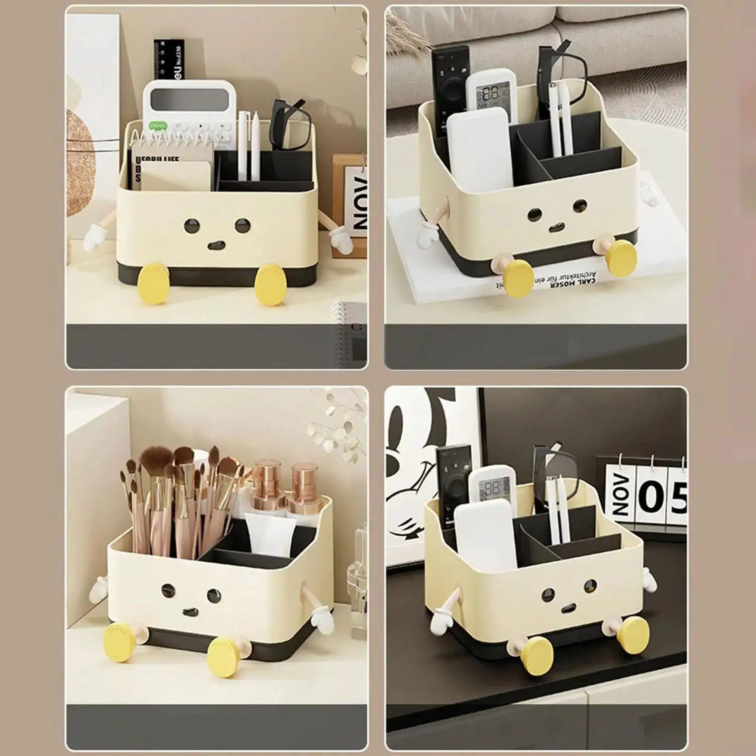 Multifunctional Desktop Storage Box for Cosmetics and Sundries Countertop Organizer and Display Shelf