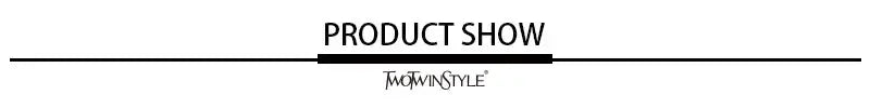 Twotwinstyle Elegant Patchwork Ruffles Chiffon Blouse O Neck Lantern
