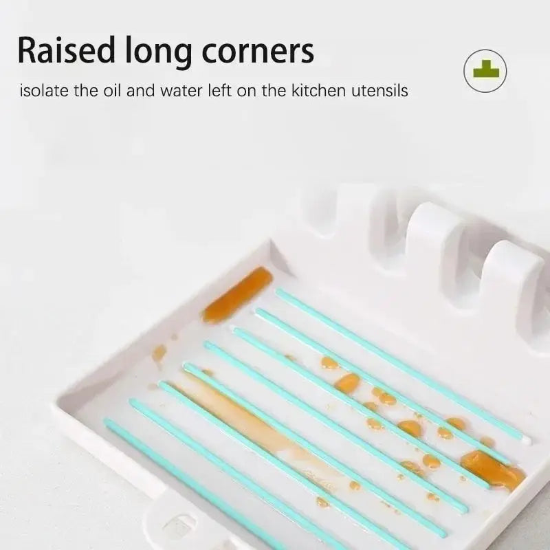 KitchenEase Pan Lid Holder Utensil Stand Keeps Lids Spoons Spatulas Off Counter For A Clean Organized Kitchen