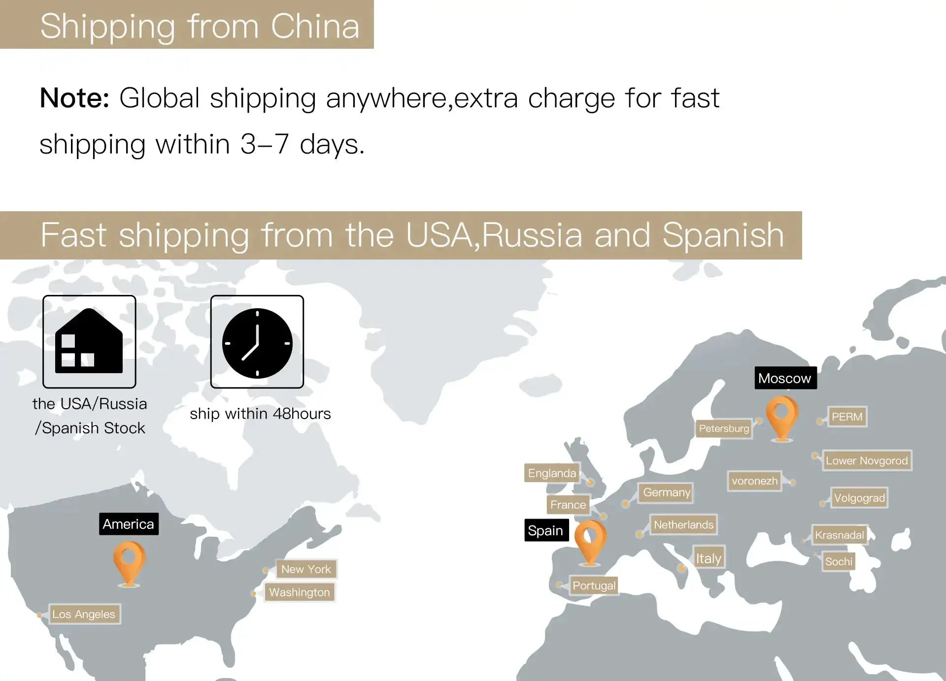 Global shipping map banner for MOES ZigBee window/door sensor by Simples Market; TUYA app remote control