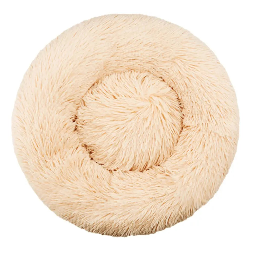 40-90cm Round Pet Bed In 6 Sizes For Large Dogs And Cats Super Soft Plush Bed For Winter Warmth