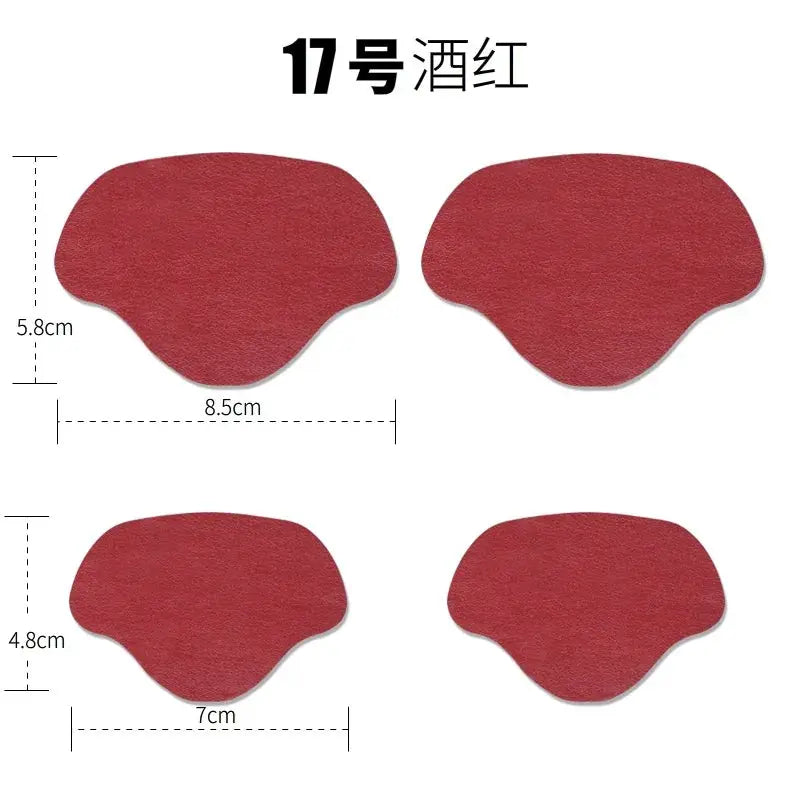 4Pcs Self Adhesive Microfiber Heel Patches For Shoes Insole Foot Care Pads For Men Women Athletic Sneakers