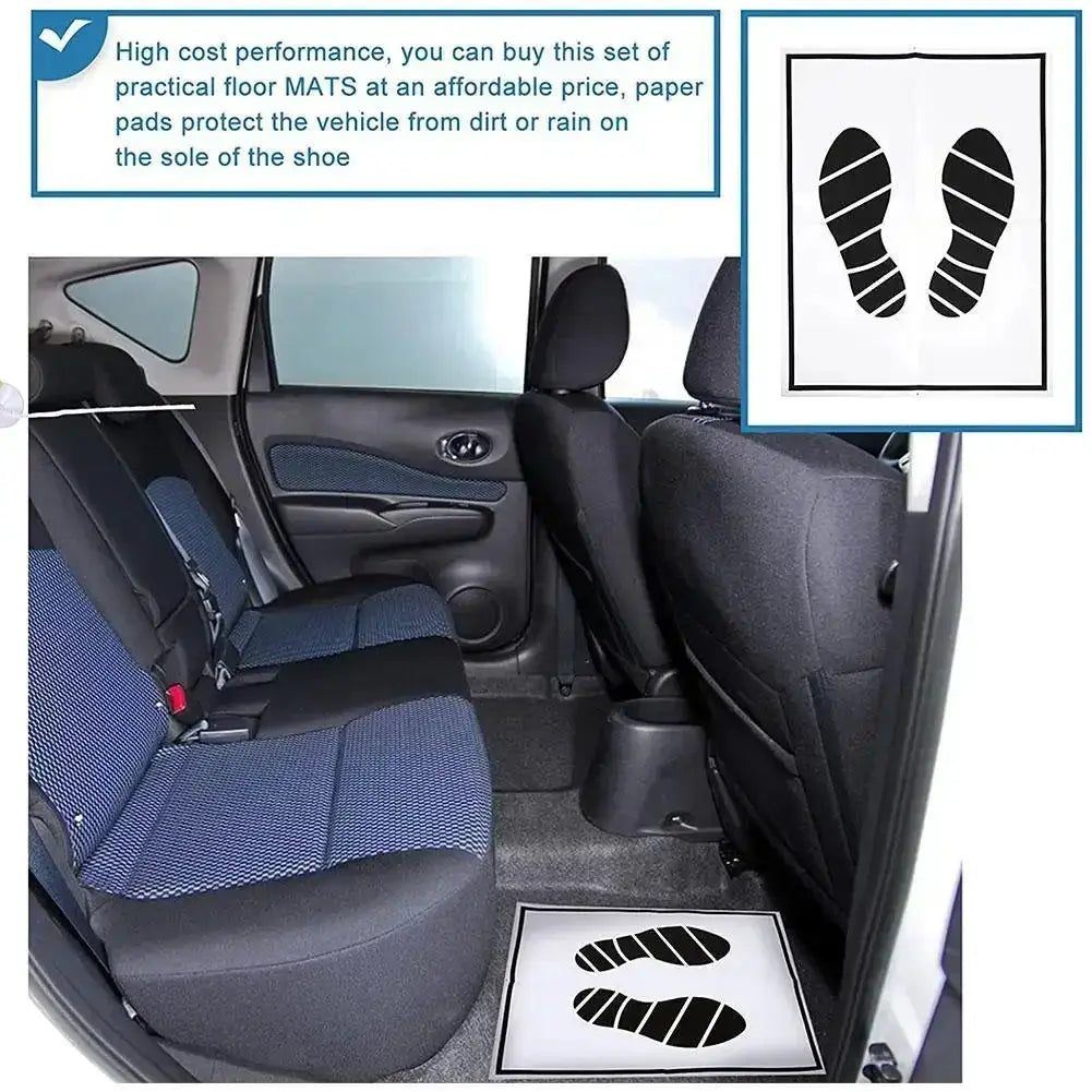 Simples Market disposable car floor mats; waterproof anti-slip paper protection for car interior