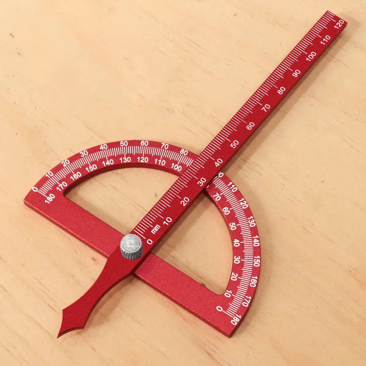ProEdge Aluminum Alloy Protractor Ruler High Precision Angle Measurement For Woodworking And DIY Projects