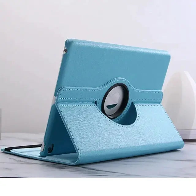 LuxeCase Leather Stand Cover For iPad 9.7, 10.2, 10.9 And 11 Inch Models With Full 360 Degree Rotation