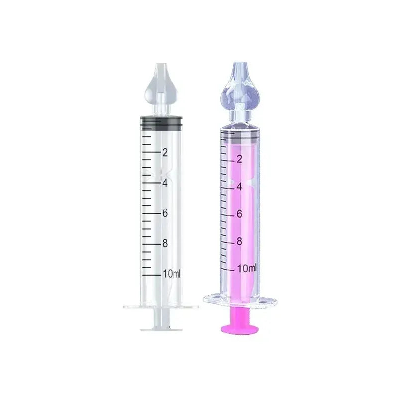 Dual Capacity 10Ml 20Ml Baby Nasal Aspirator Syringe Nose Cleaner Rhinitis Nasal Washer Irrigator Needle For Children