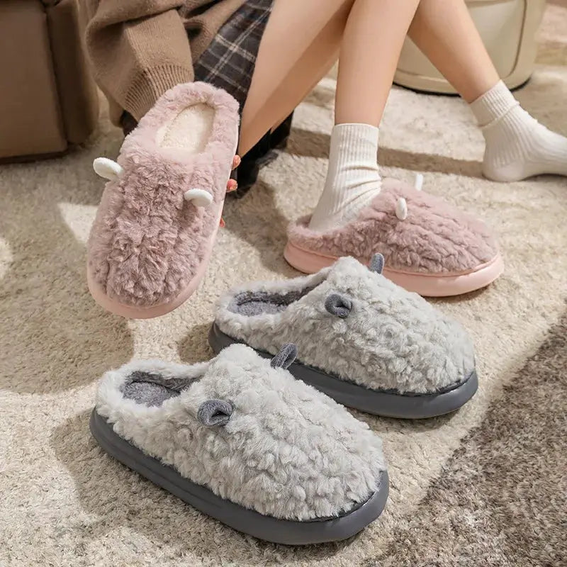 CozySteps Womens Winter Slippers Plush Fleece Lined Non Slip Sole Indoor Outdoor Warmth