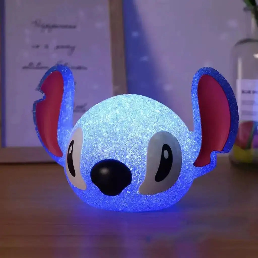 Lilo And Stitch Particle Projection Night Light 3D Doll Reading Lamp Desk Lamp For Kids Gift