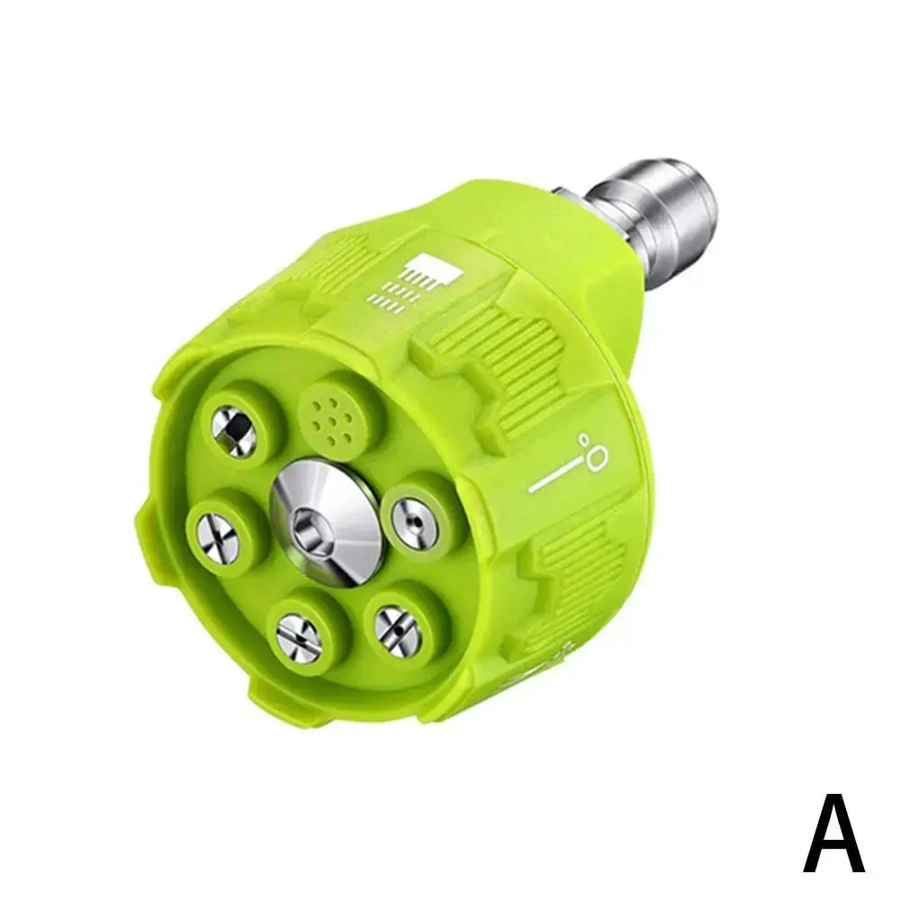 High Pressure Washer Spray Nozzle Six In One Rotating Tip 0 15 25 40 Degree Quick Connect Garden Cleaning