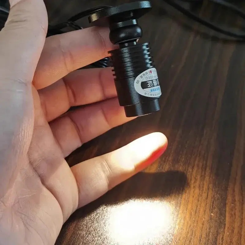 3W mini spotlight by Simples Market, black, display cabinet light.