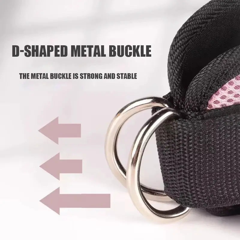FlexFit Ankle Strap Resistance Bands Set For Hip Strength And Glute Toning At Gym And Home Workouts
