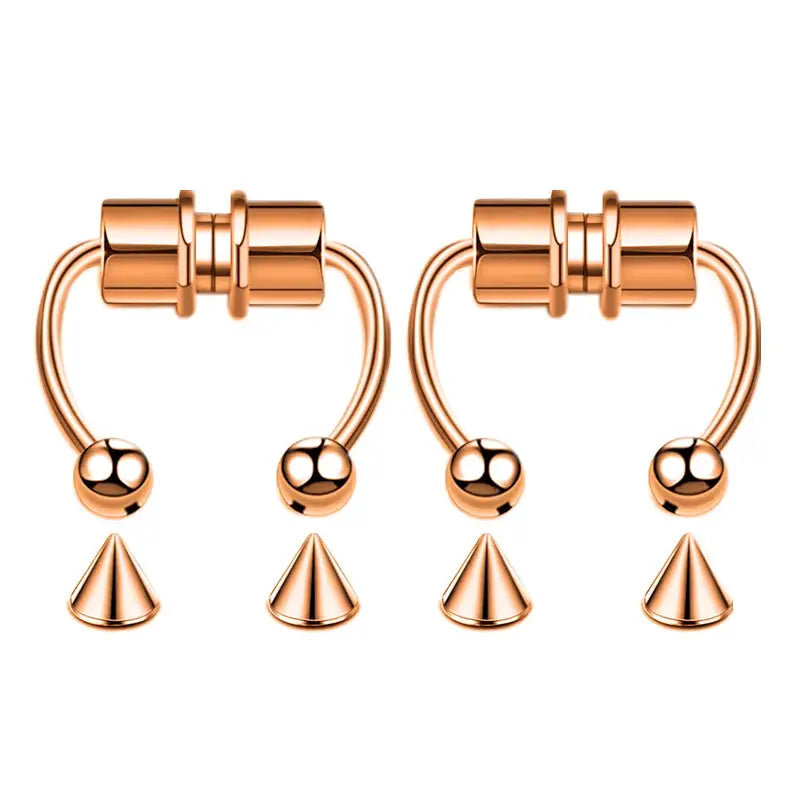 Magnetic Nose Ring Hoop Septum Clip Non Piercing Stainless Steel Hip Hop Punk Fashion Jewelry for Women