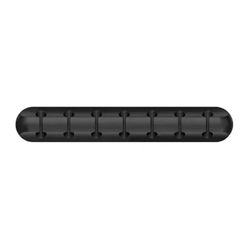FlexGuard Silicone USB Cable Winder and Wire Organizer with Self Adhesive Clips for Mouse Keyboard Headset iPhone Huawei