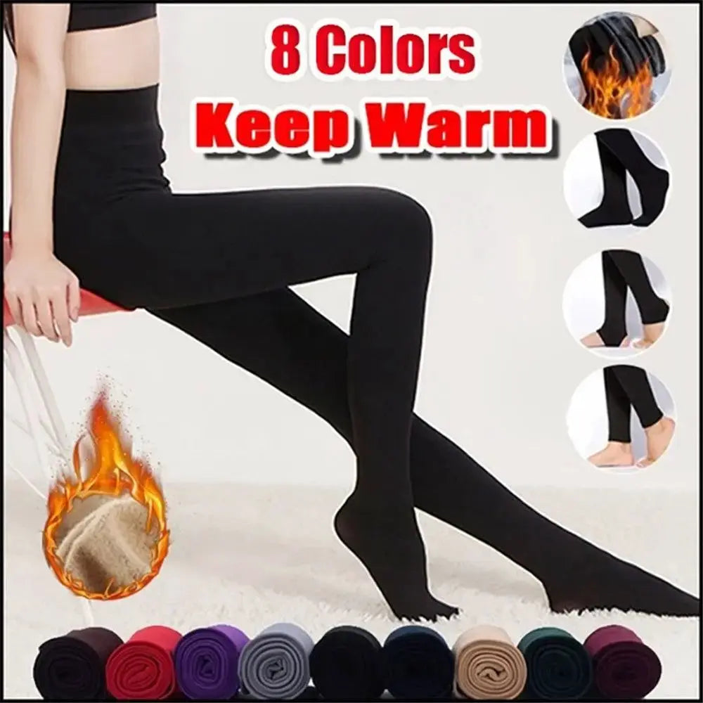 CozyWeave Women Winter Thermal Thick Pantyhose With Plush Velvet Lining For Extra Warmth And Slimming Fit