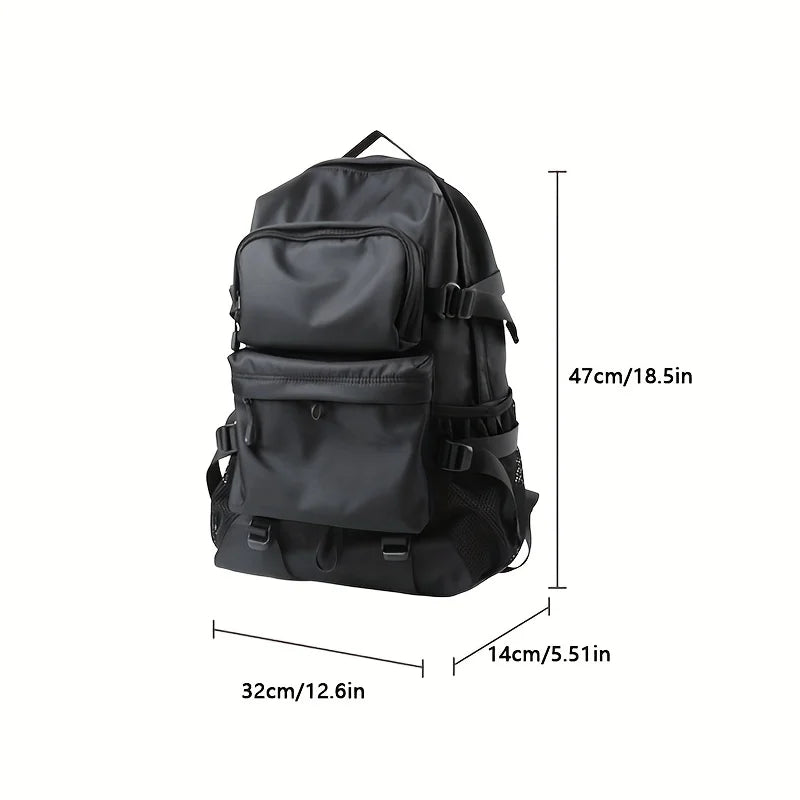 ZUOKEDISI laptop travel backpack by Simples Market, black, fits 15.6-inch laptops with multiple pockets and side straps