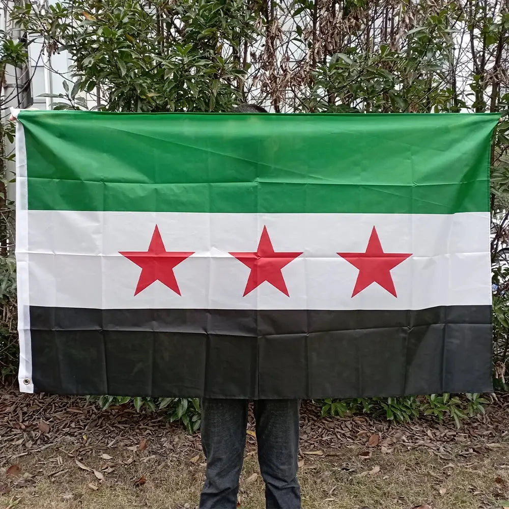 Syrian Flag 90x150cm Three Star Banner For Home Decoration And Display