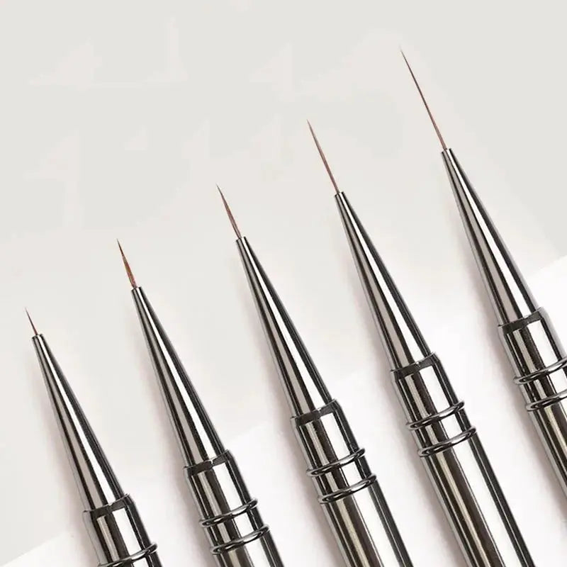 ZJS Nails Art Liner Brushes Professional Striping Tools for Precise Elongated Nail Art Lines 6mm 9mm 12mm 15mm 18mm