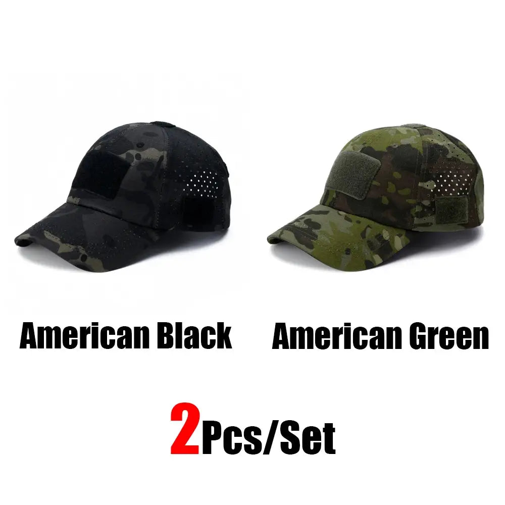 Mens Camouflage Baseball Cap Breathable Sun Protection Hat For Outdoor Sports Hunting Hiking Camping Beach Fishing