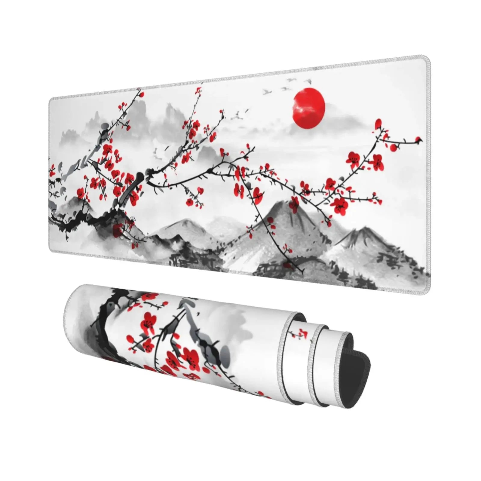 Large Desk Mouse Pad For Gaming With Stitched Edges And Non Slip Rubber Base Extended Size