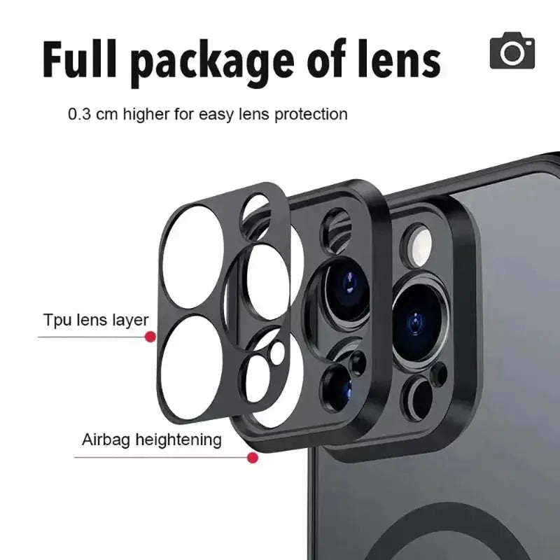 Luxury Armor Matte MagSafe Case for iPhone 11 Through 17 Pro Max Mini Plus Shockproof Protection