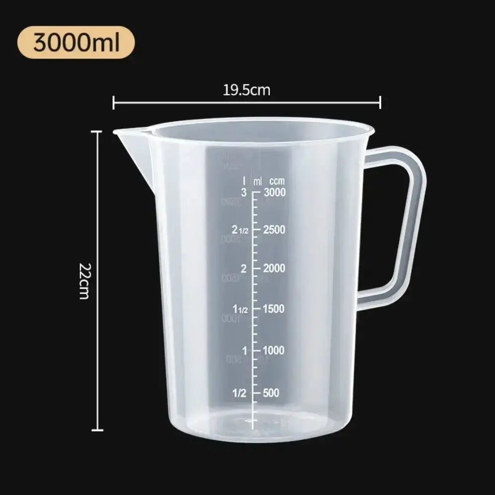 100 To 5000ml Thickened Plastic Measuring Cup With Clear Scale Food Grade Beaker For Kitchen And Lab Use