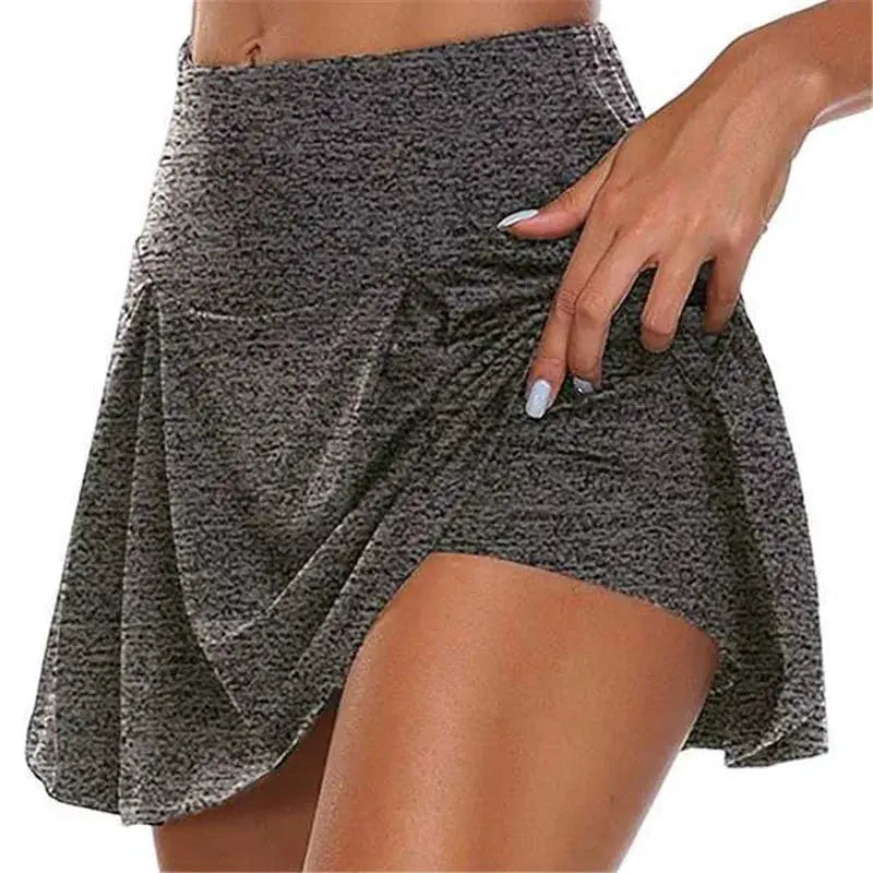 DF Activewear Summer Women Sprints Tennis Dance Fitness Quick Dry High Waist Mini Skirts For Summer Sports