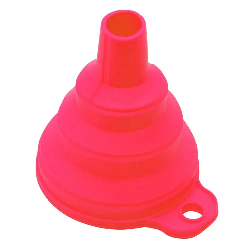 Mini Foldable Silicone Funnel Collapsible Portable Fuel Hopper Oil Beer Kitchen Accessories
