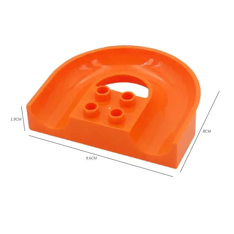 Big Size Building Blocks Marble Race Run Maze Educational Toy For Kids With Large Bricks And Ball Chute Giraffe Gift