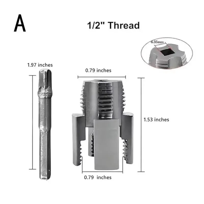 Integrated Internal And External Pipe Threading Tool Kit For Electric Drill PVC Pipe Threader