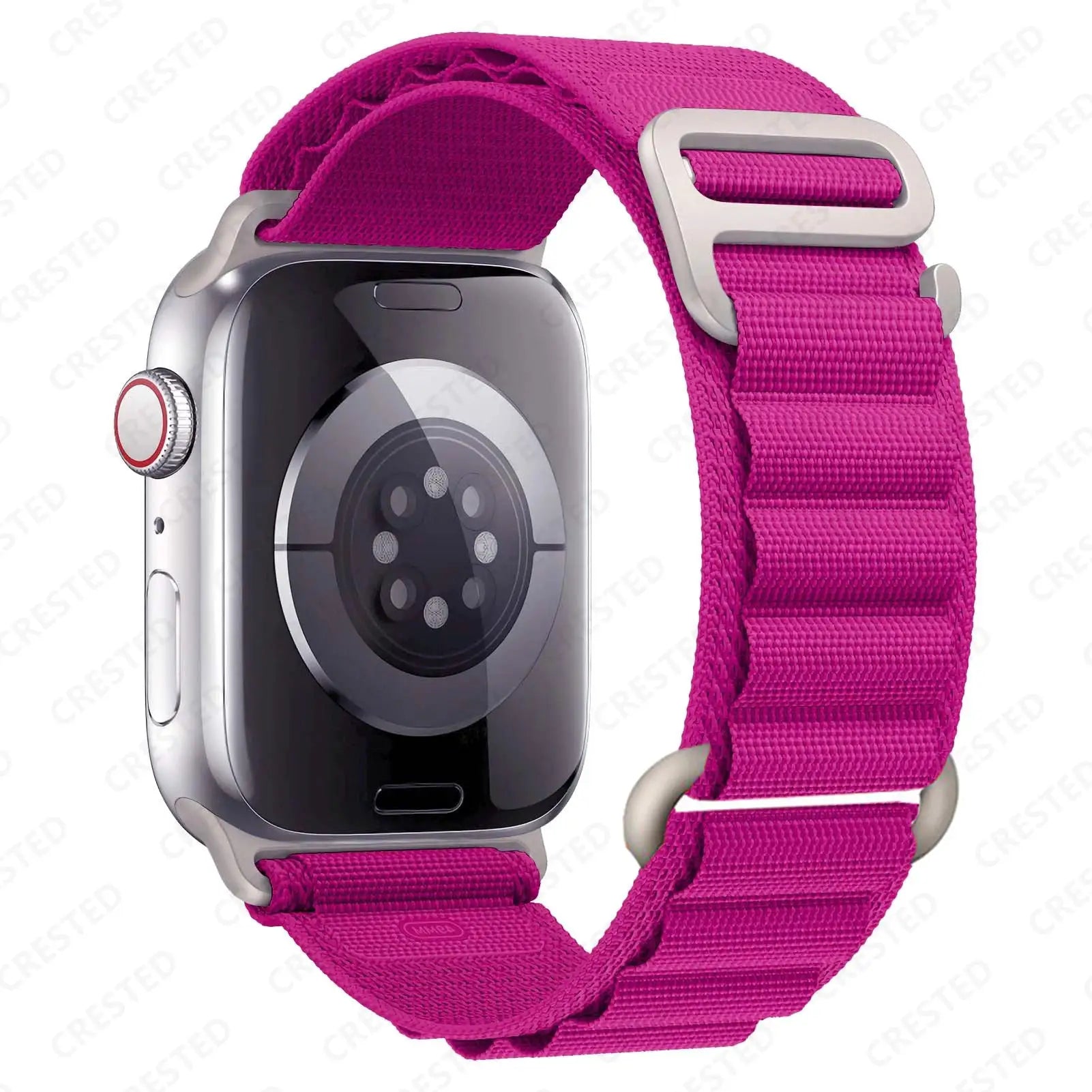 Apple Watch strap Simples Market pink nylon Alpine bracelet for 40–44mm models