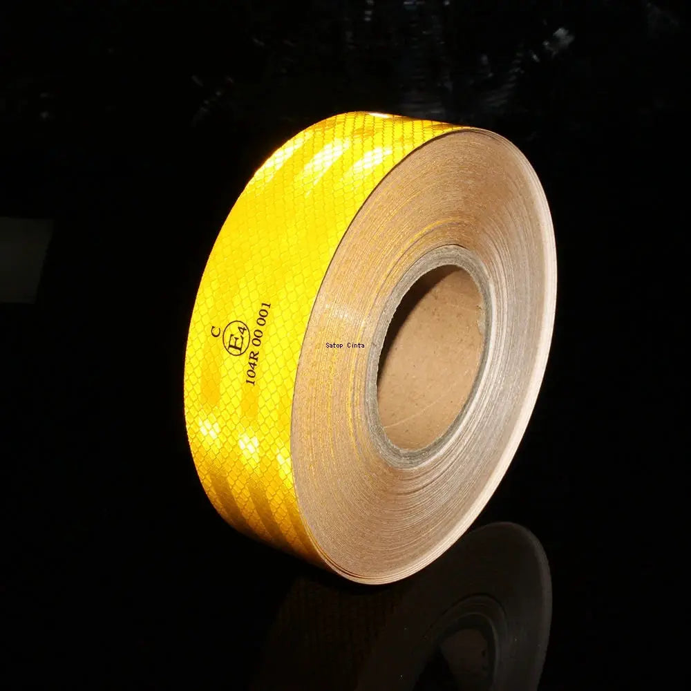 High Intensity Reflective Adhesive Tape 5cm By 5m Diamond Grade Red White Yellow Waterproof For Trucks Cars Motorcycles