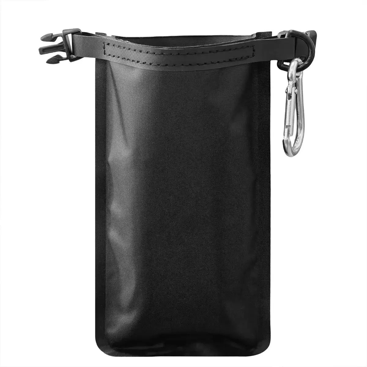 Soap bar case black waterproof travel pouch with strap and metal carabiner