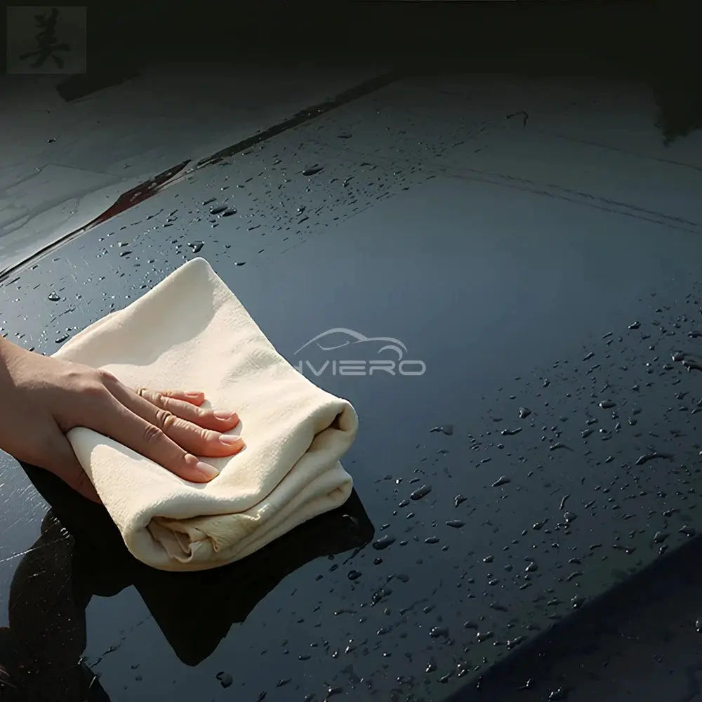 Chamois drying cloth 40X70cm, Simples Market genuine leather car/motorcycle drying cloth, natural absorbent