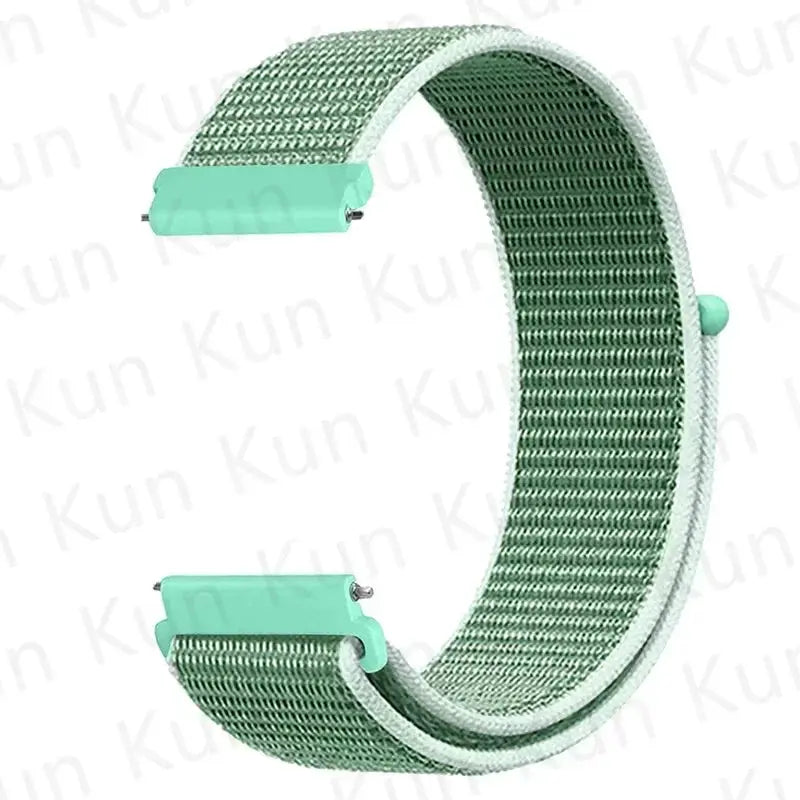 Metal mesh watch strap by Simples Market in green for Redmi Watch 5 Active/Lite, 20-22mm
