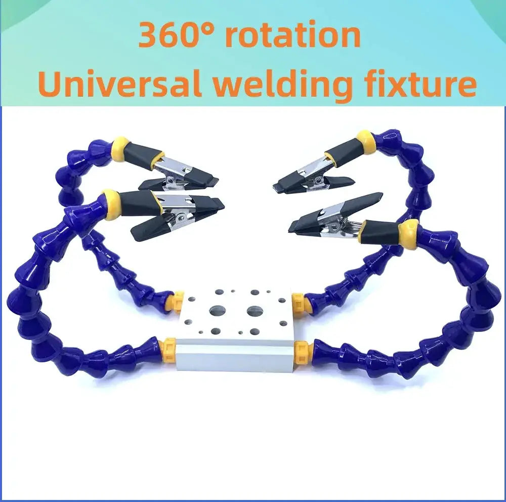 Third Hand Soldering Tool Multi Arm PCB Holder And Magnetic Table Fixture For Electronics Repair